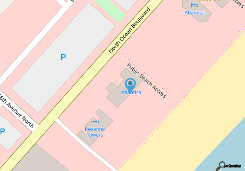 Amazing Condo at Atlantica Resort, Central Location, Watch Sunrise from Your Bed map location