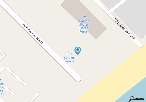 Carolina Winds 208-1BR OF Condo in Myrtle Beach map location