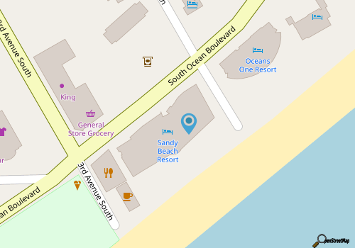 Oceanfront condo w/ pool & balcony views map location