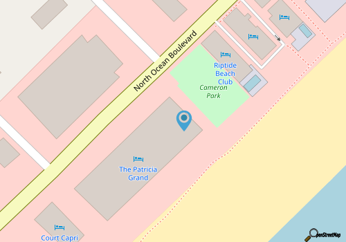 4th-floor oceanfront studio with AC, pool, hot tub & WiFi - snowbird-friendly map location