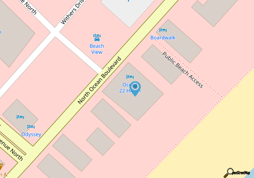 Ocean Enclave, a Hilton Grand Vacations Club - 2 Bedroom - Partial Ocean View - 2BR map location