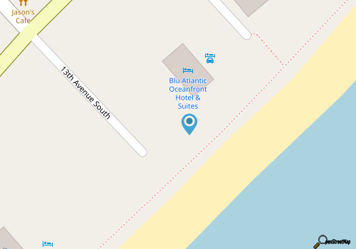 Oceanfront Efficiency T406 map location