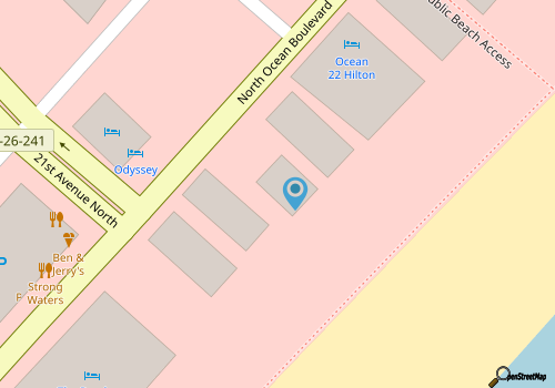 Budget Friendly Oceanfront-1bed/1bath-2 Beds-Sleeps 4-Pools-WIFI-Free Parking map location