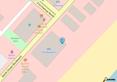 ---- JeffsCondos ---- Breakers Resort - Ocean Front Vacation Rental 3Bed/2Bath map location