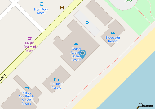 Beautiful 17th floor 2 bed, 2 bath oceanfront condo at the Grand Atlantic Resort map location