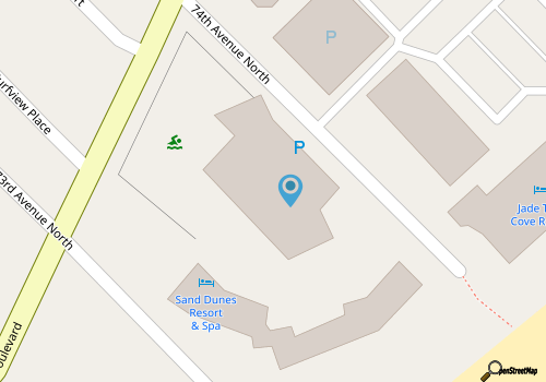 Panoramic Ocean Views-Renovated 3BR Beachfront Condo-Sand Dunes Resort map location