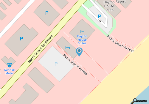 Oceanfrnt Penthouse, Walk to attractions & dining map location