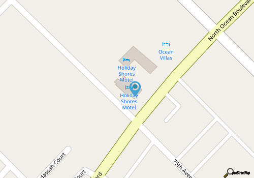 Holiday Shores Double Queen Room 107 map location