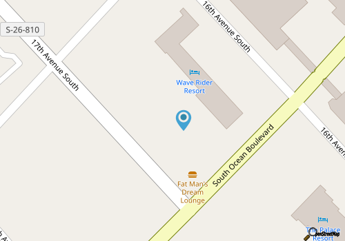 Oceanview 1 Bedroom Condo - Spacious with Awesome Views! Palace Resort 1009 - Sleeps 4 guests map location