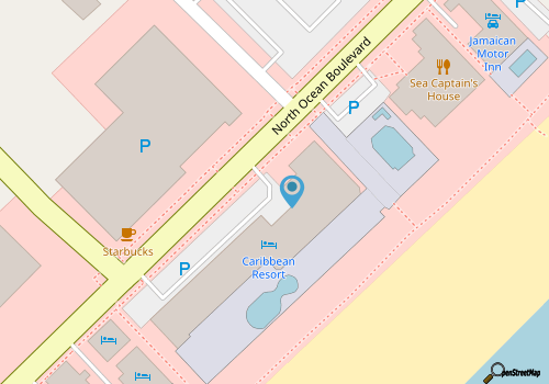 3rd Floor Oceanfront Room Retreat with View map location