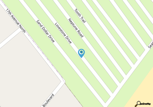 Beach House 1183. Ocean View. Pet friendly. Walk to beach. Golf cart included map location