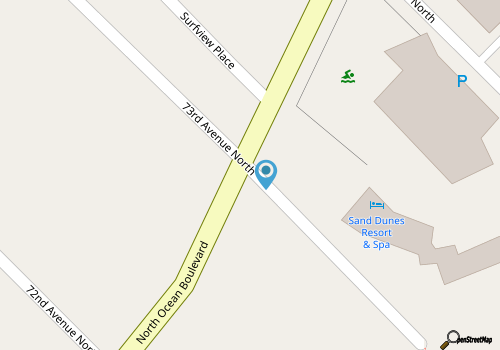 Breezy Myrtle Beach Getaway, 1 Block to Beach! map location