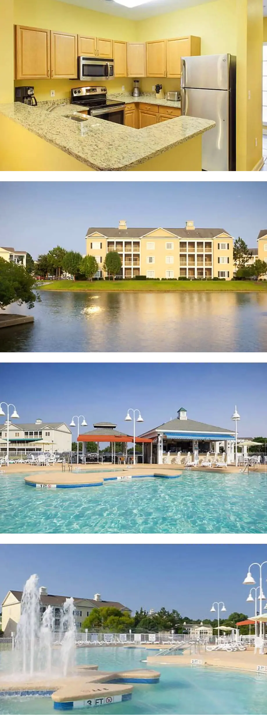 2 Bedroom (1 King & 2 Queen beds) 2 Bath...