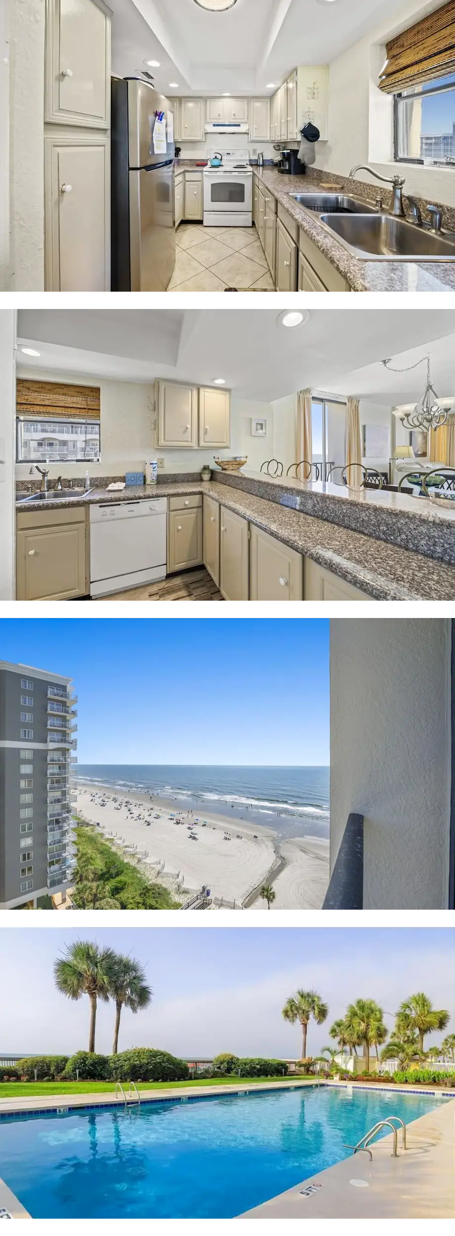 ~Beach Dreams~ Ocean Front condo with Wa...