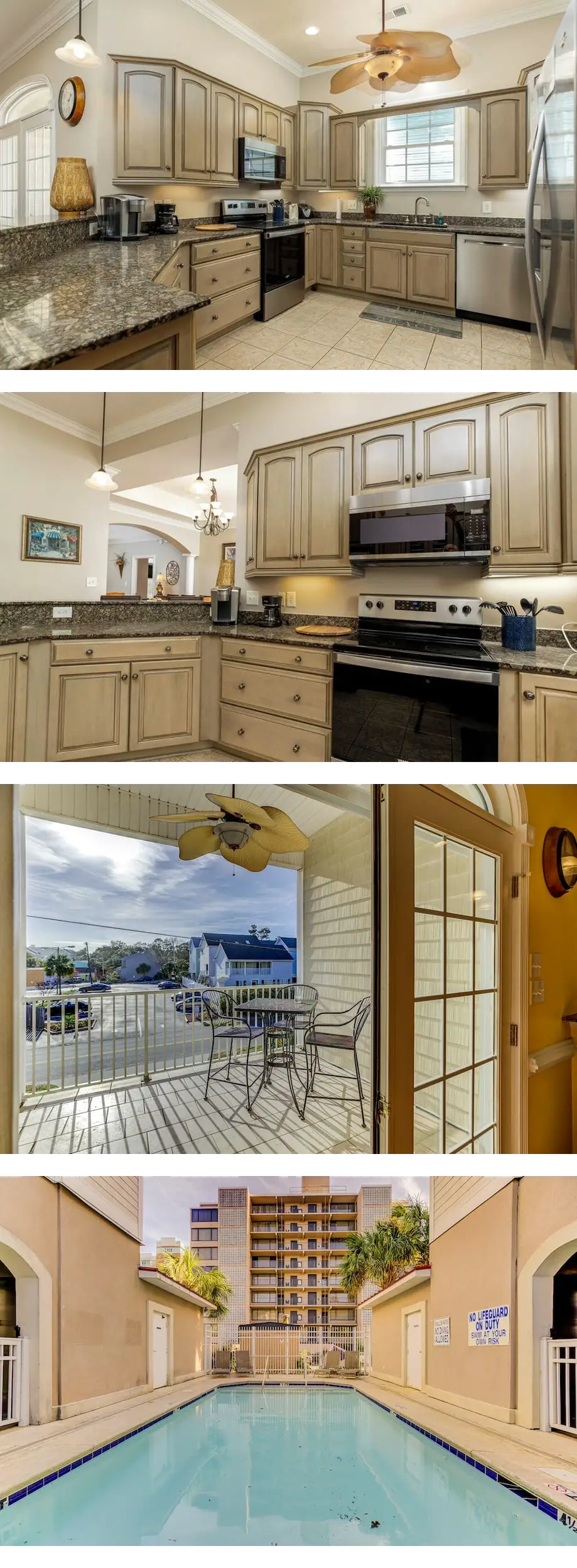 Condo pool garage short walk to beach