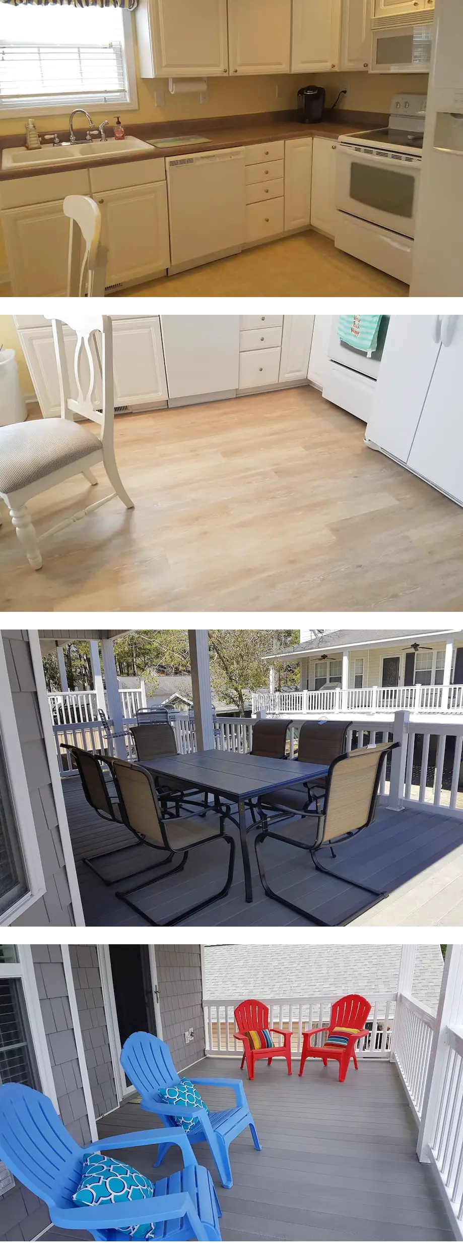 Two story beach house on stilts