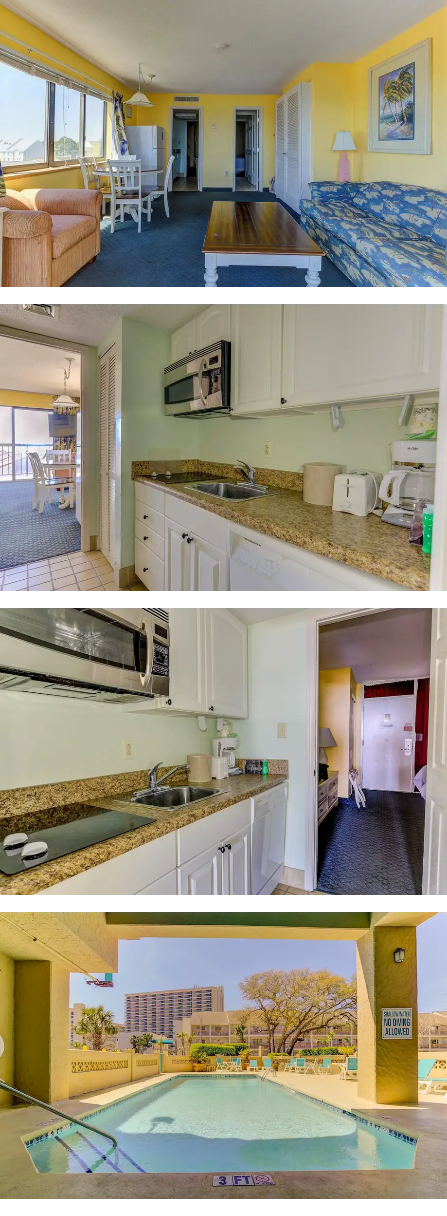 Oceanfront views pool sleeps eight steps...