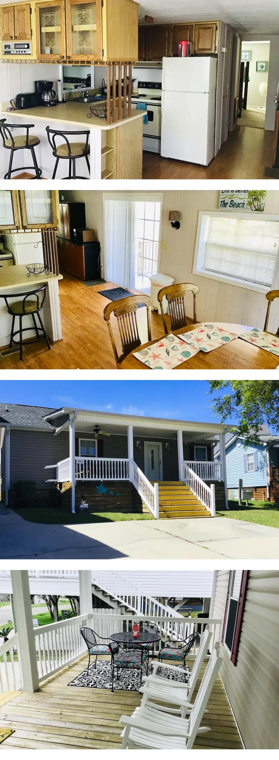 Ocean Lakes - Site 7047 Enjoy the peaceful canal from back porch!