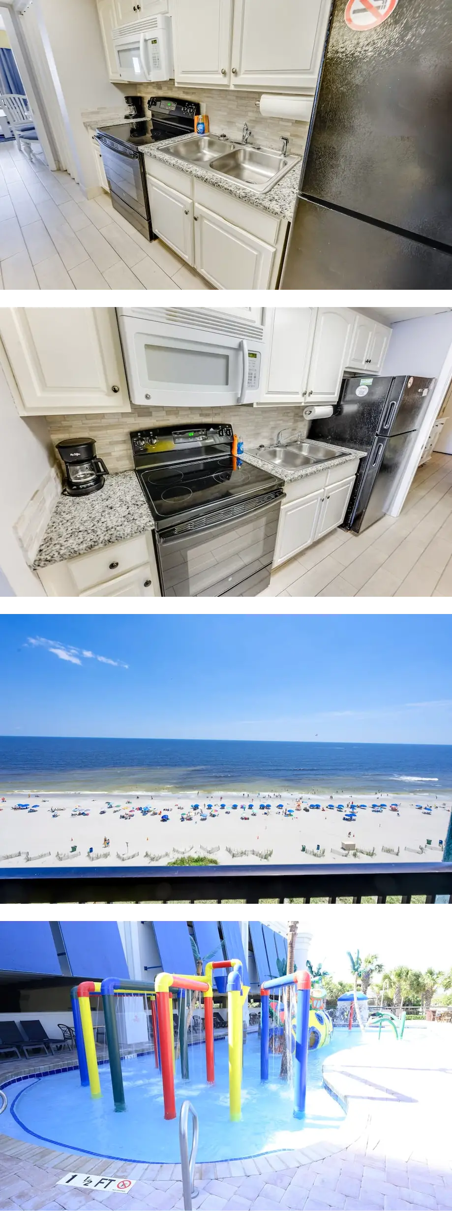 Renovated beachfront views just steps aw...