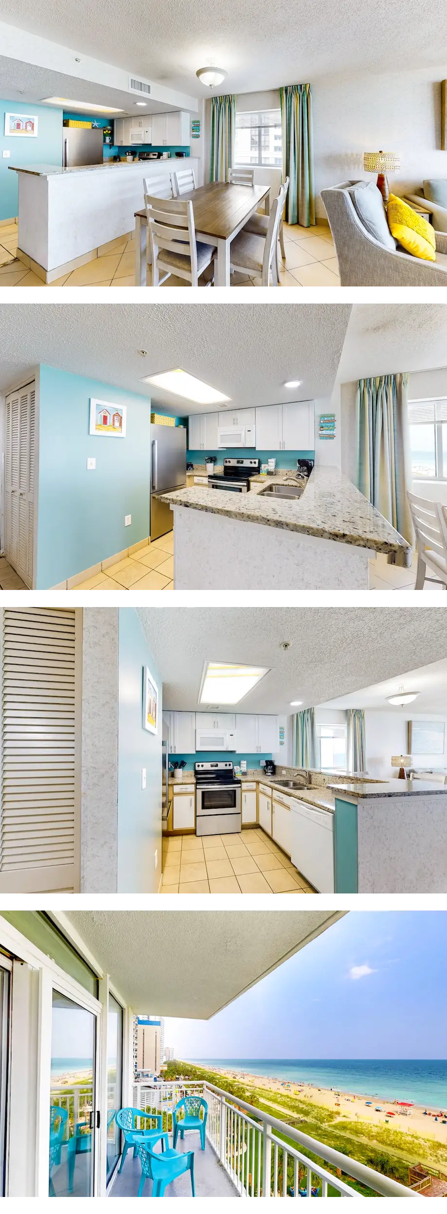 6th-floor oceanfront condo with balcony,...