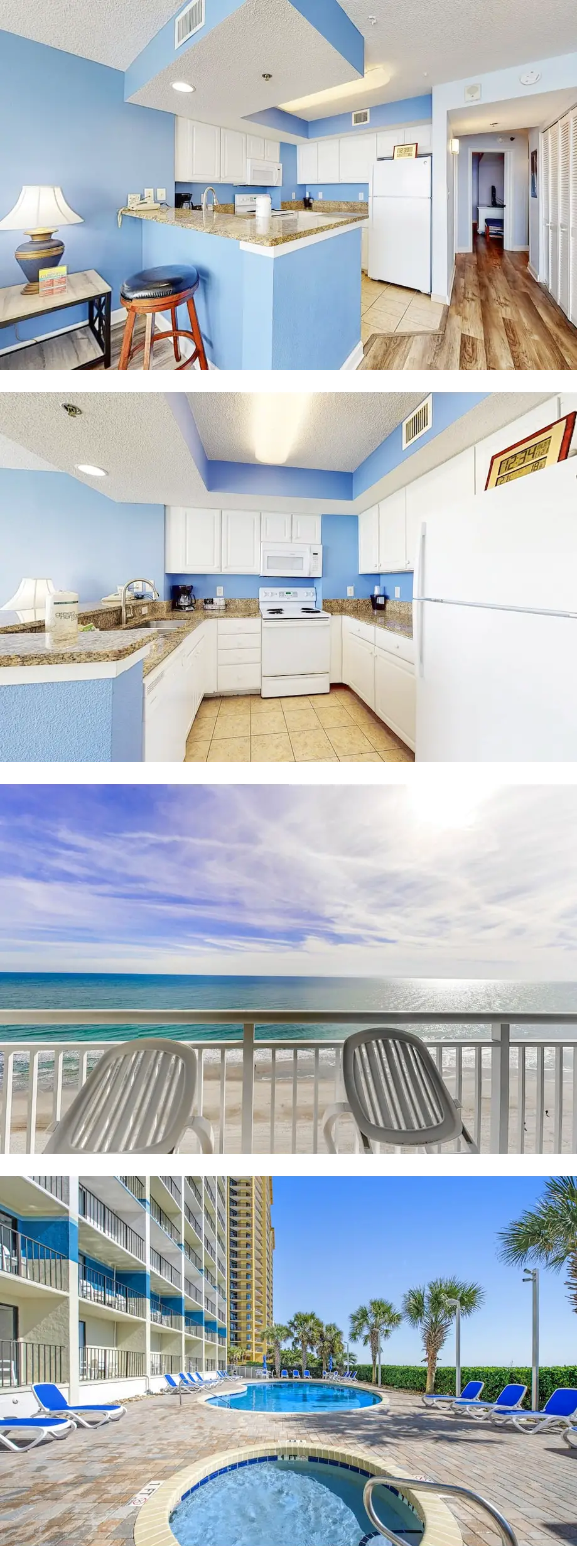 17th-floor oceanfront condo with pool, hot tub, & W/D - snowbird-friendly