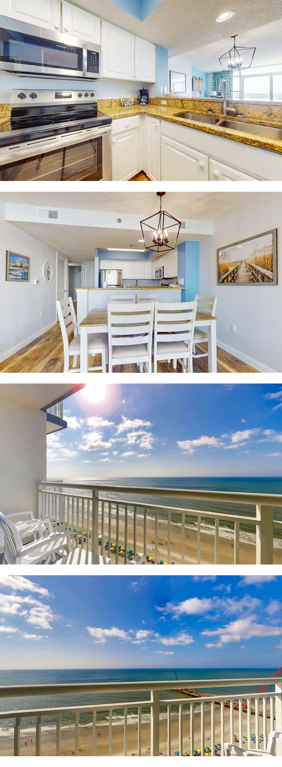 19th-floor oceanfront condo with AC & W/...
