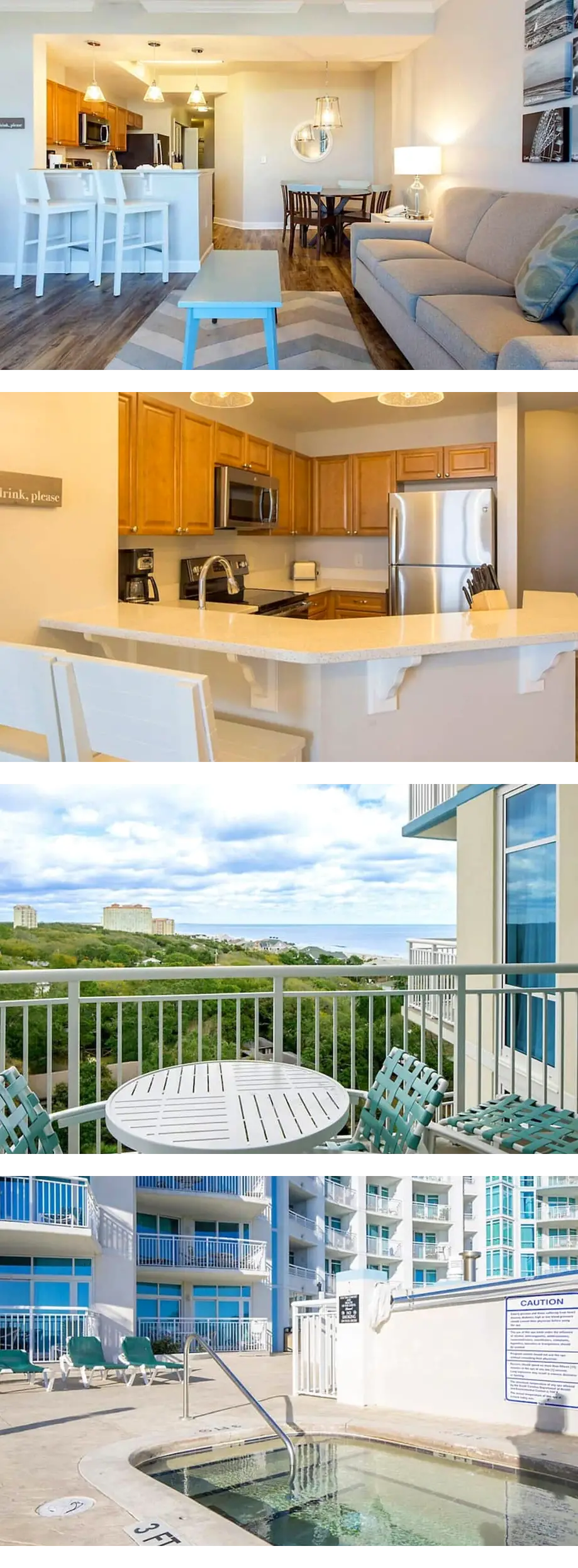 Beautiful 2BD condo in seaside town with...