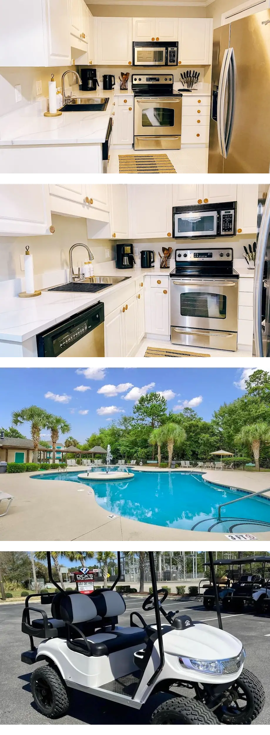 Golf Cart - Boho Beach Condo -Mins to BE...