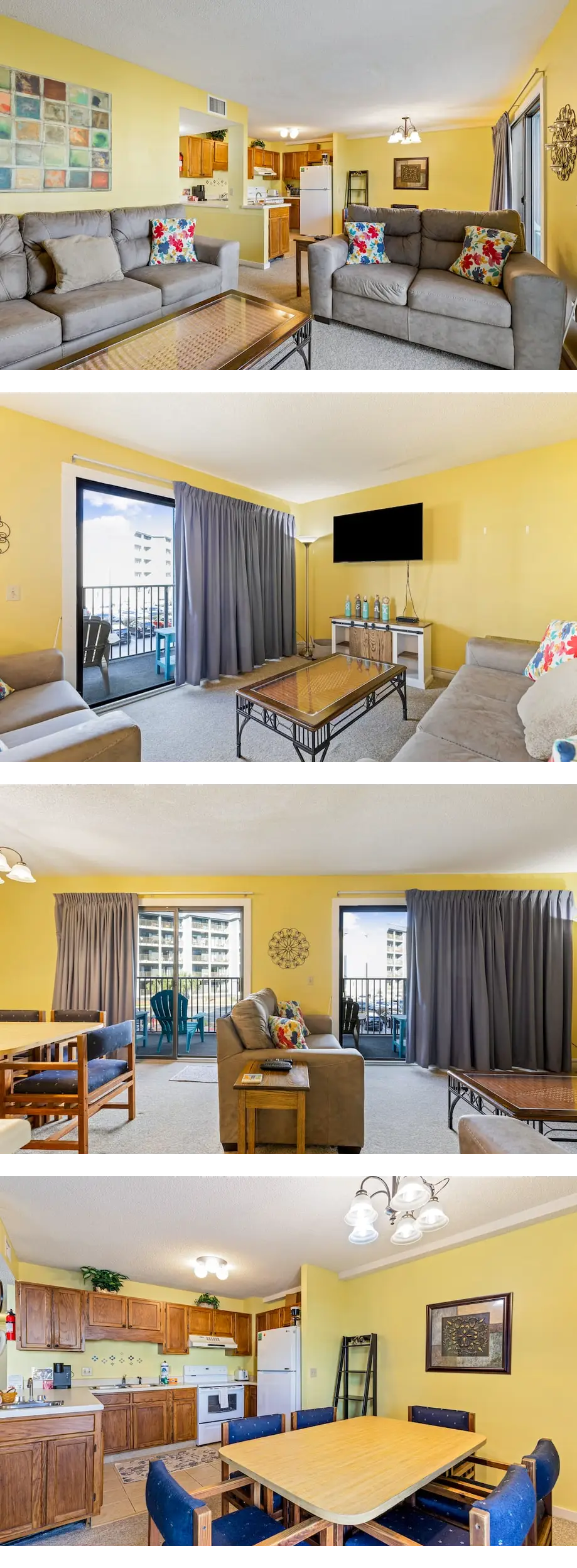 Family-friendly beach condo with balcony...