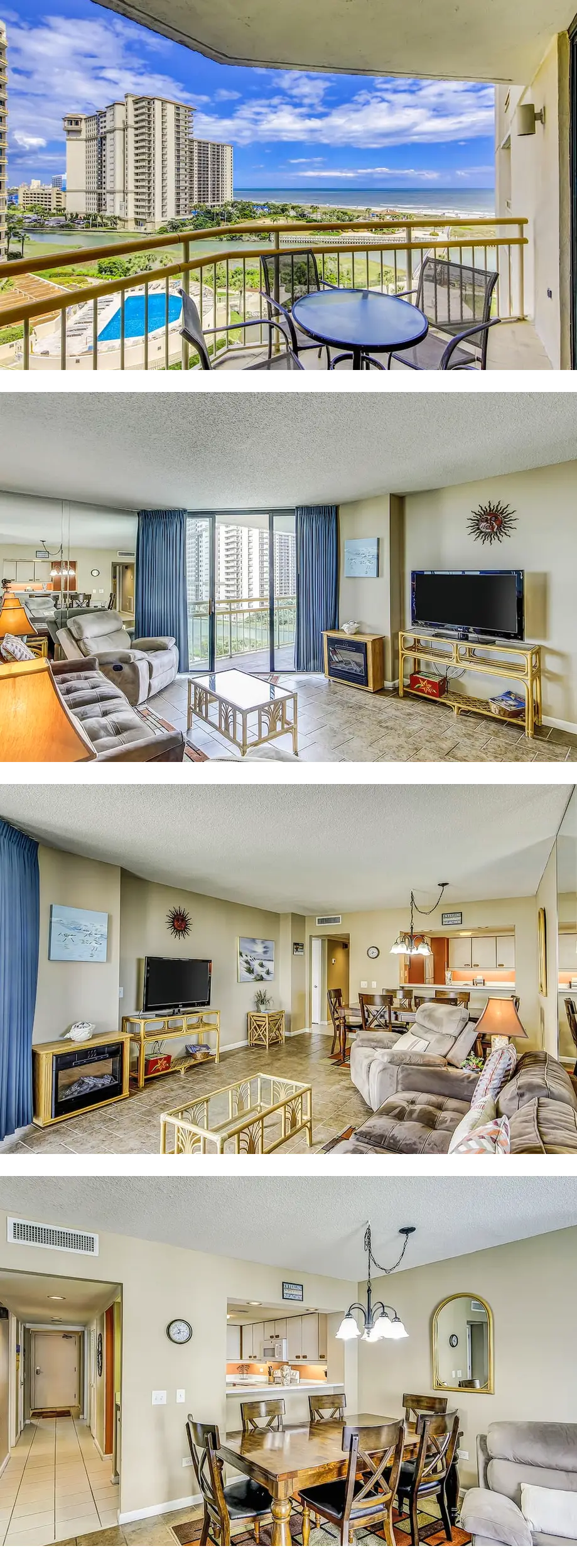 Ocean view condo in oceanfront resort wi...