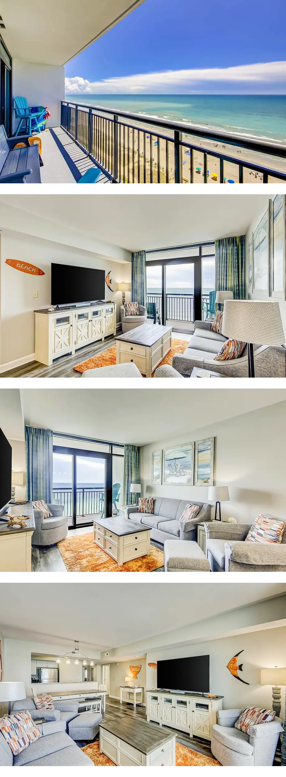 Beachfront 11th-floor condo w/private ba...