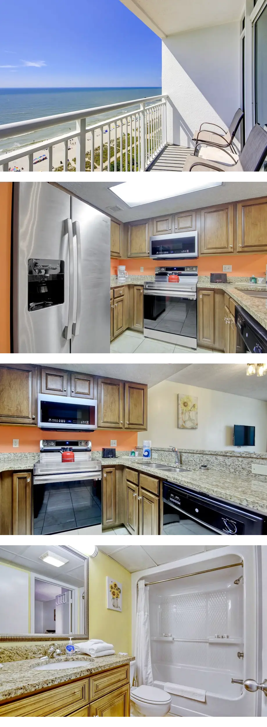 Oceanfront, penthouse-level condo with p...