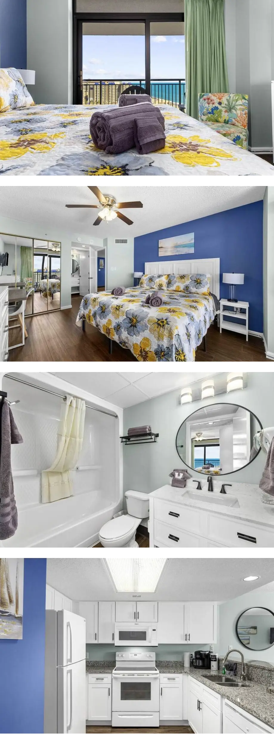 Cozy Beach View 3BR,King,Pool,A149