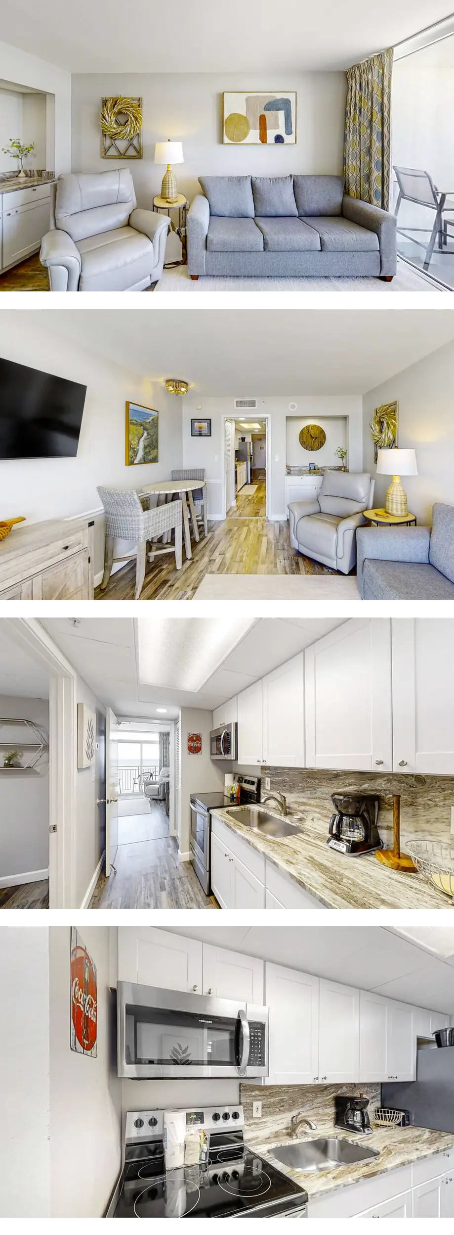 Renovated oceanfront condo with pools, h...