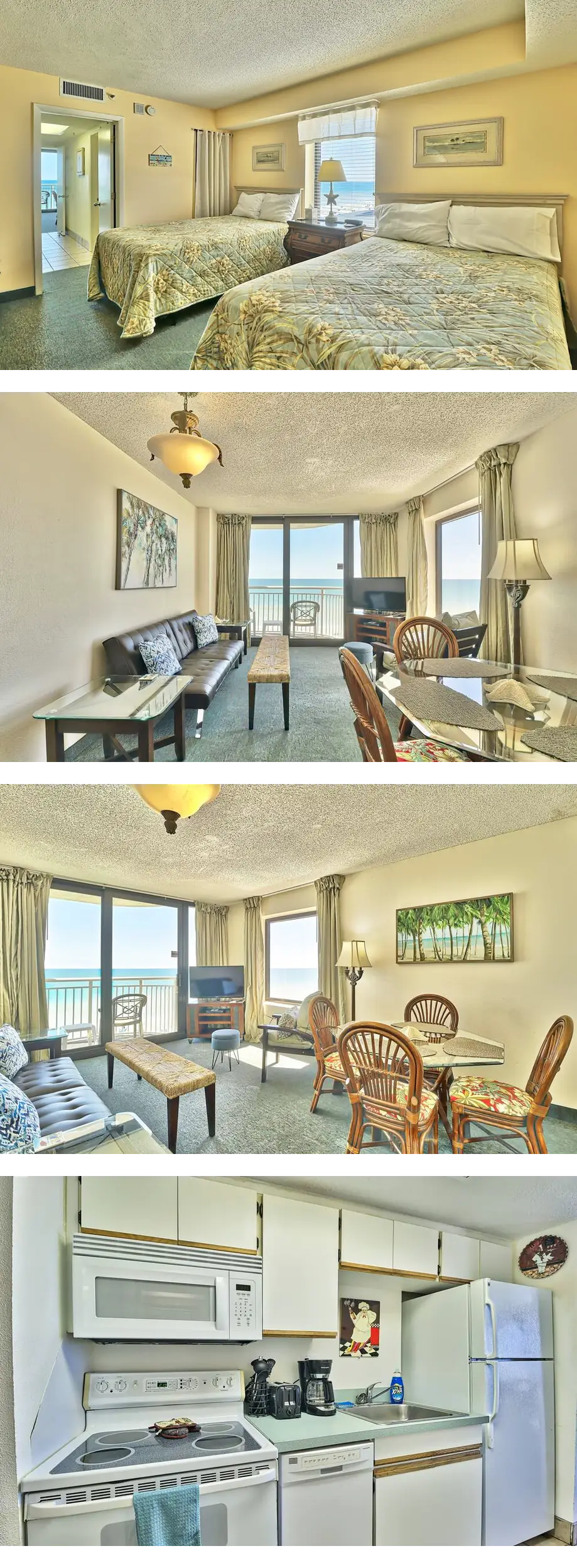 Budget Friendly Oceanfront-1bed/1bath-2 Beds-Sleeps 4-Pools-WIFI-Free Parking