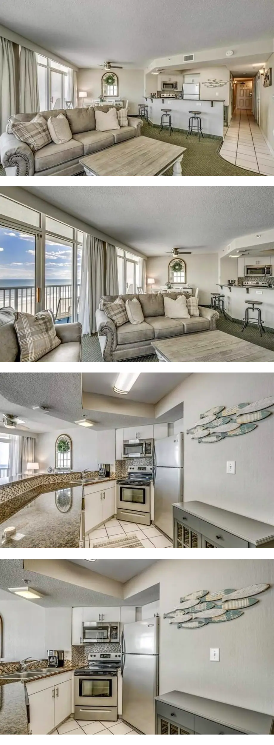 Beach Time Oceanfront 3Bedroom 3Bath Sea...
