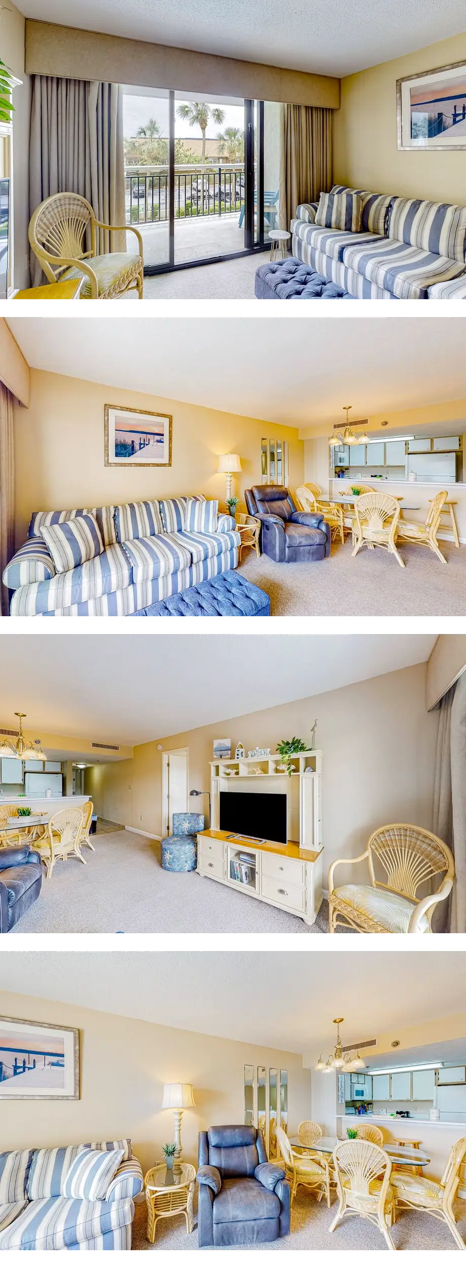 Inviting oceanfront condo with balcony, ...