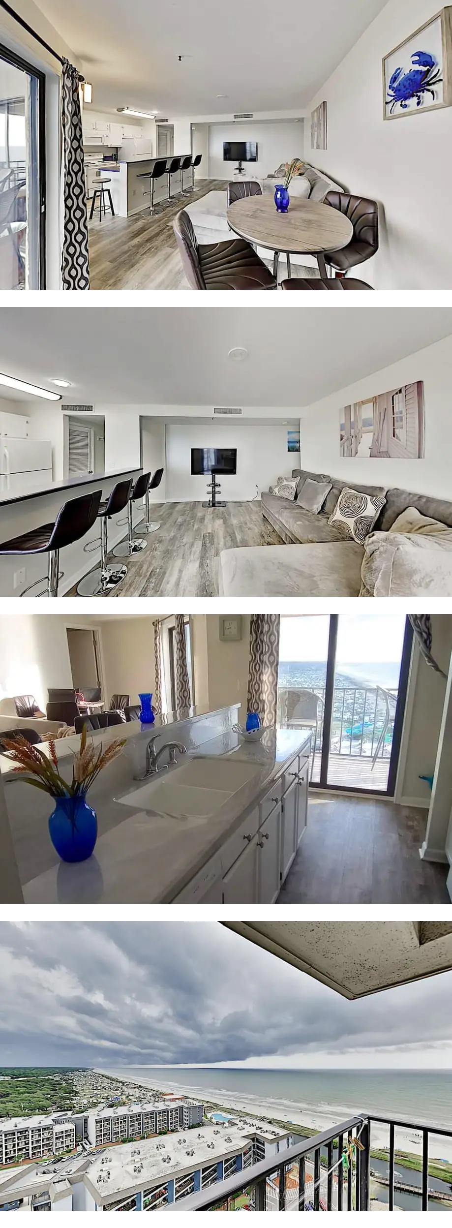 Oceanfront 2B/2B family sized condo