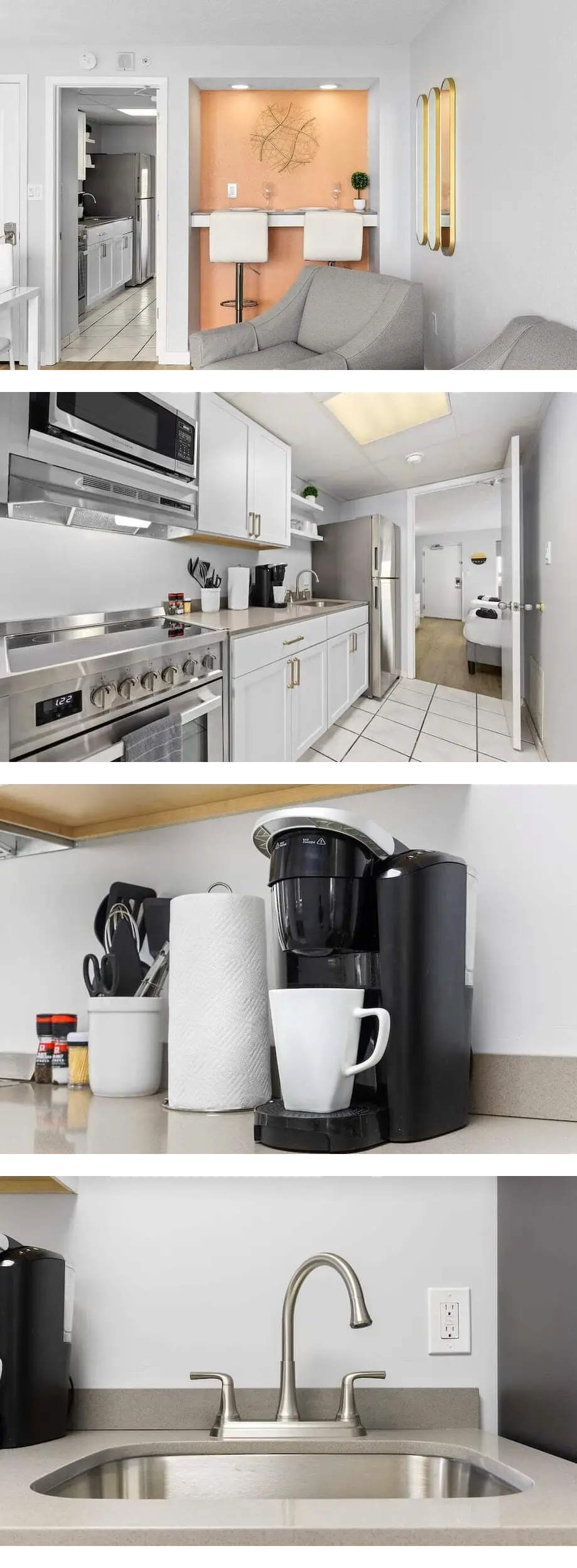 Ocean Front! Pools, Hot Tubs! Sleeps 6! Newly updated. Monthly Snowbirds Welcome