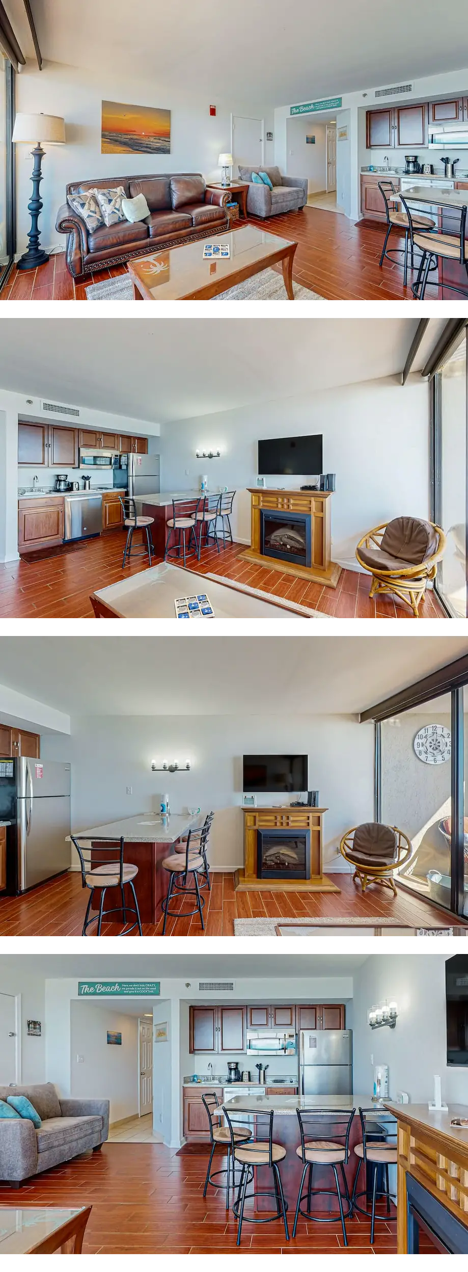 Oceanfront condo with pool, hot tub, private balcony & central AC