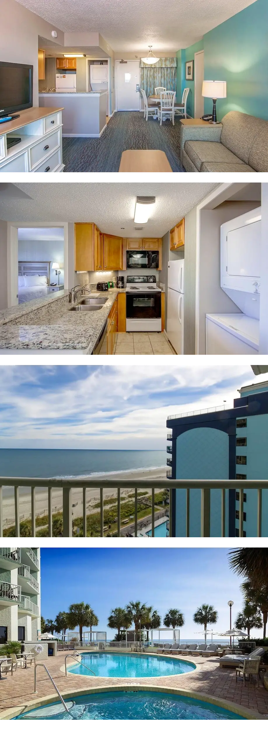 7th Floor Oceanfront King Condo Includes...