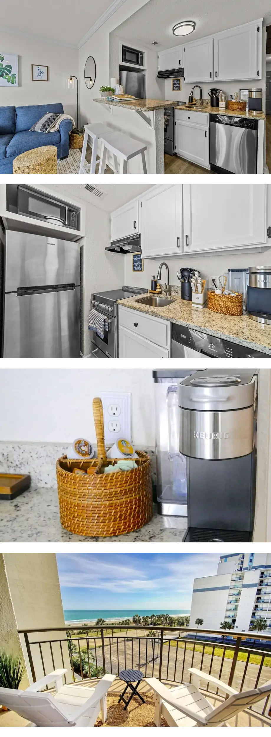 Steps to the Beach, Ocean Views, King Be...