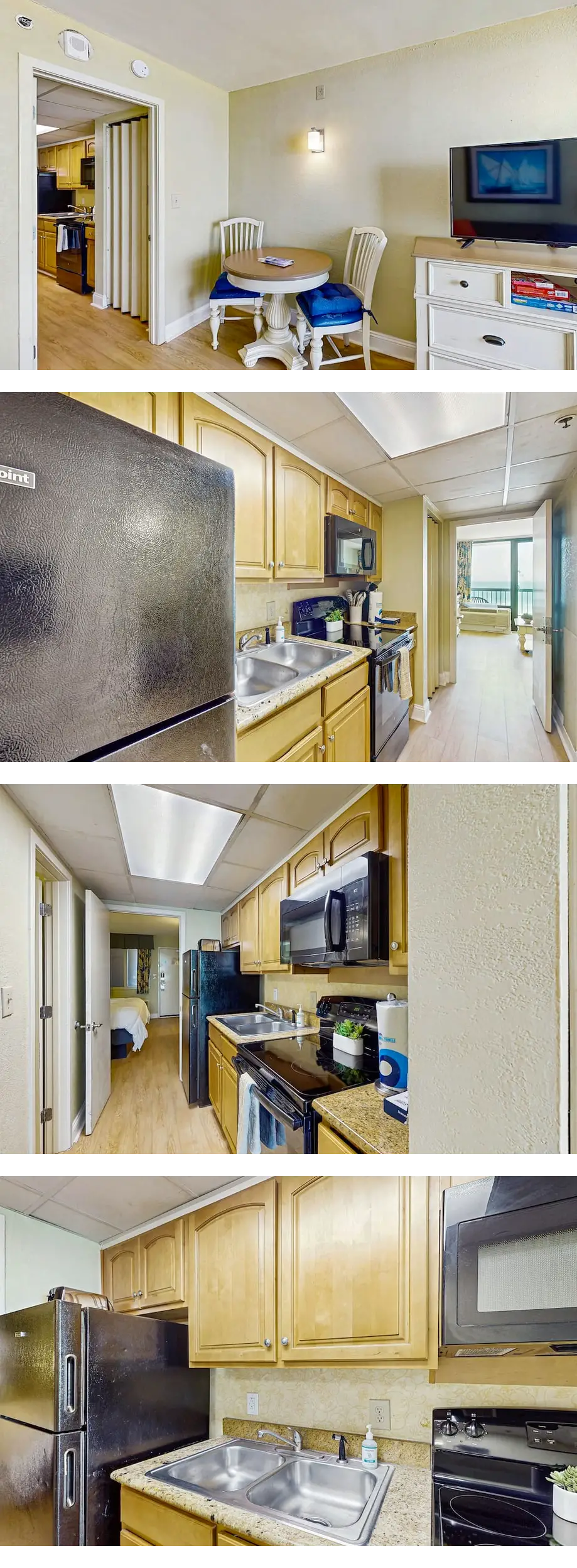 Oceanfront condo with indoor and outdoor...