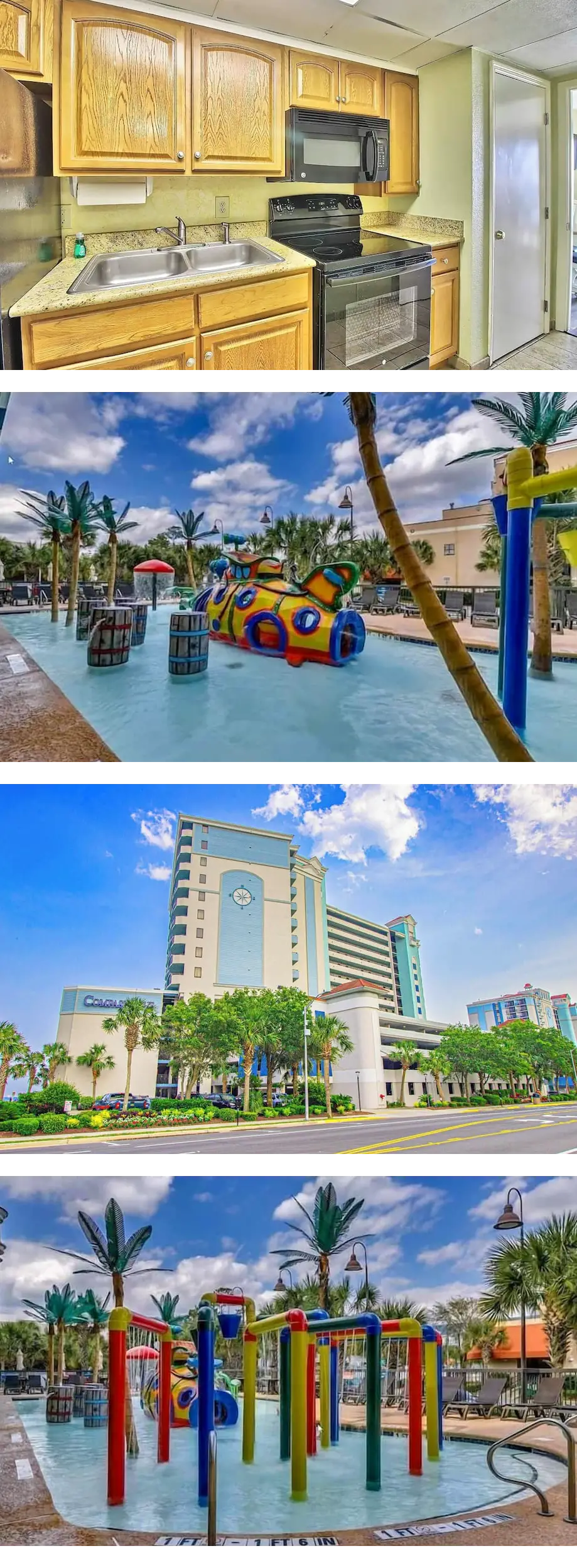 2BR Oceanfront Full Kitchen free Waterpr...