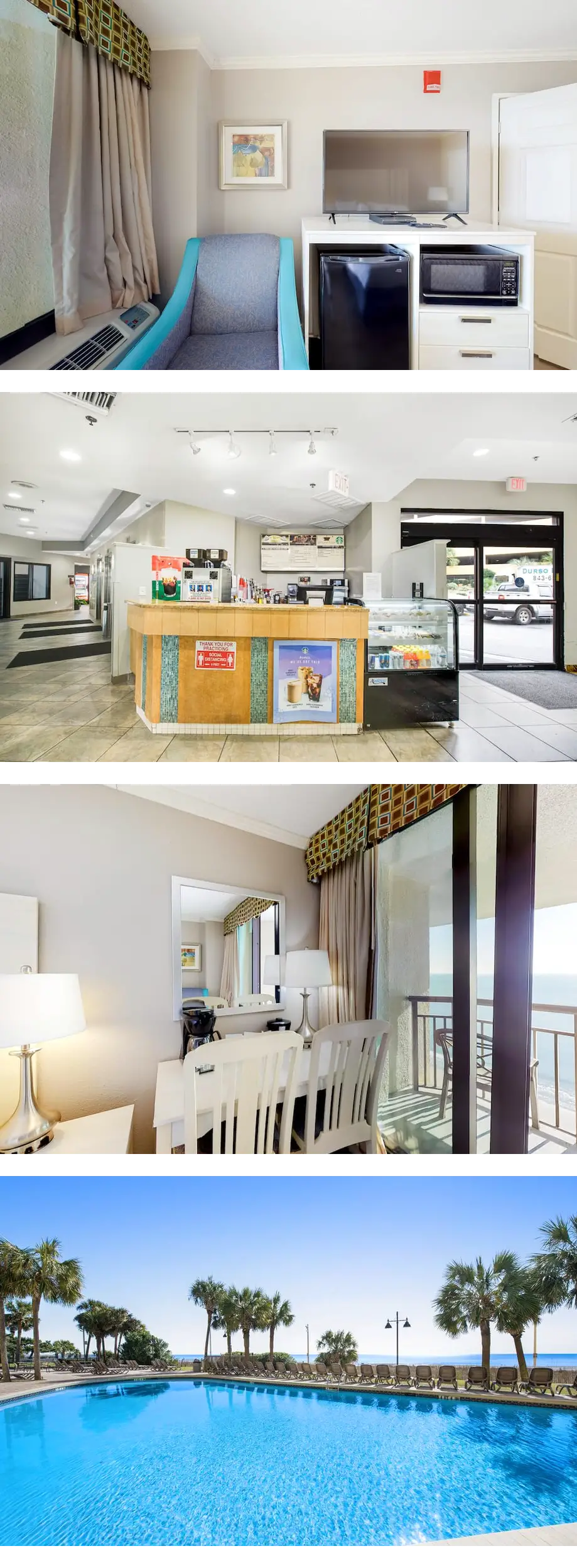 19th-floor ocean-view studio with AC, WiFi, pool & hot tub - dog-friendly