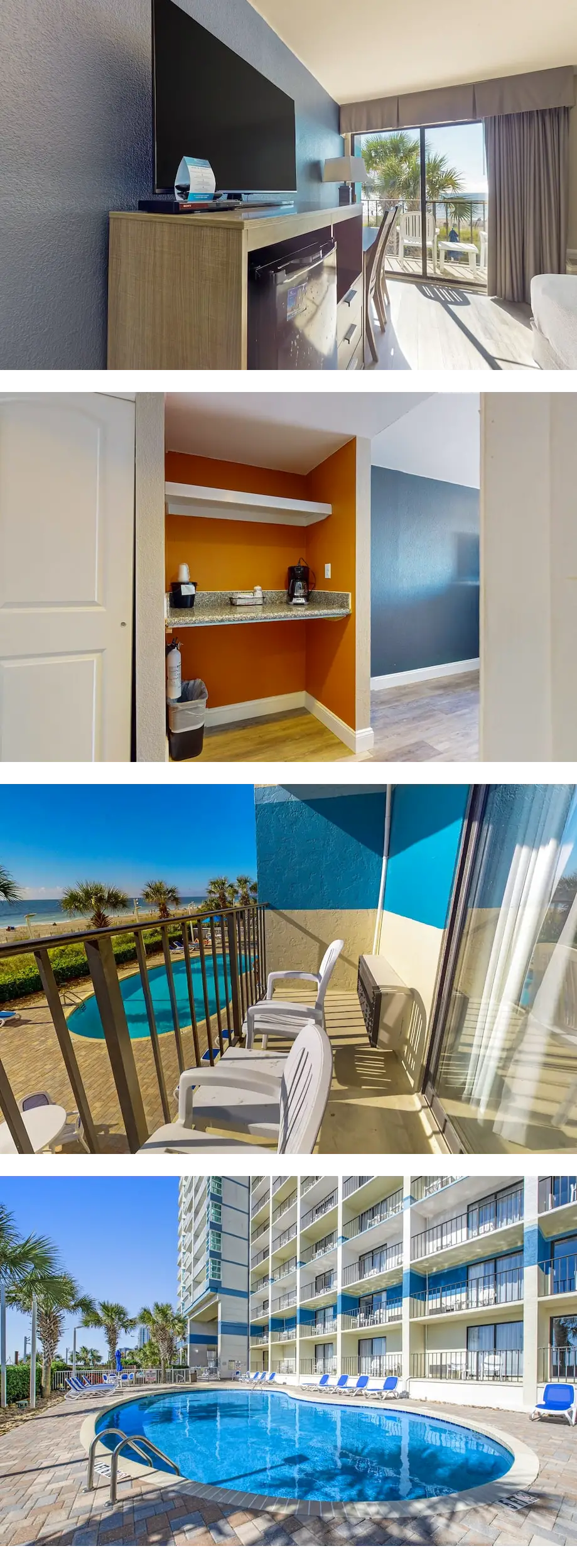 2nd-floor oceanfront studio with pool, l...