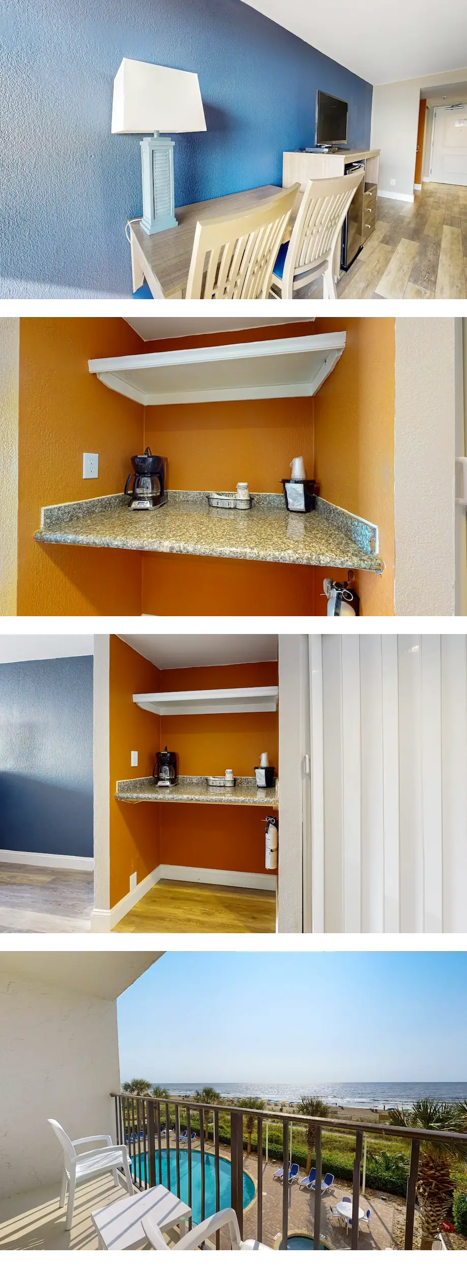 3rd-floor oceanfront studio with central...