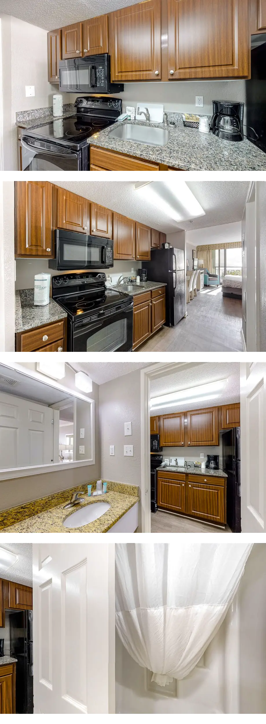 3rd-floor oceanfront studio with AC, WiFi, pool & hot tub - dogs OK