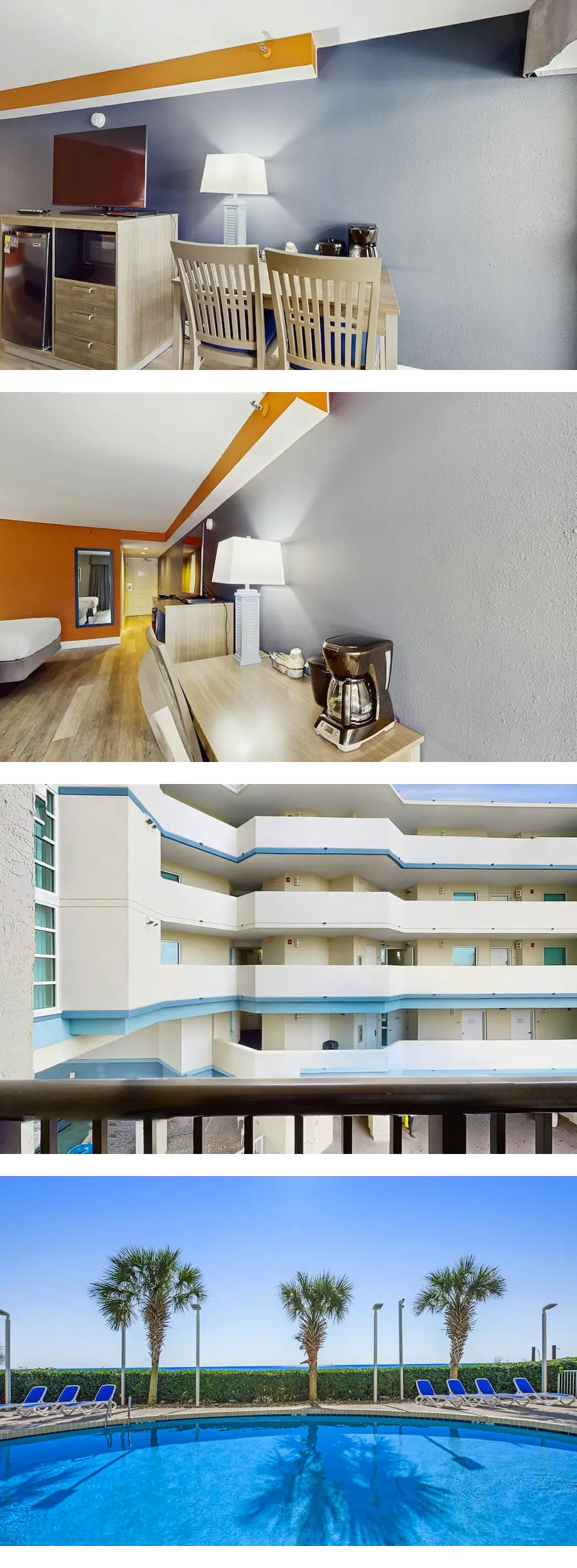 4th-floor studio with pool, hot tub, bre...