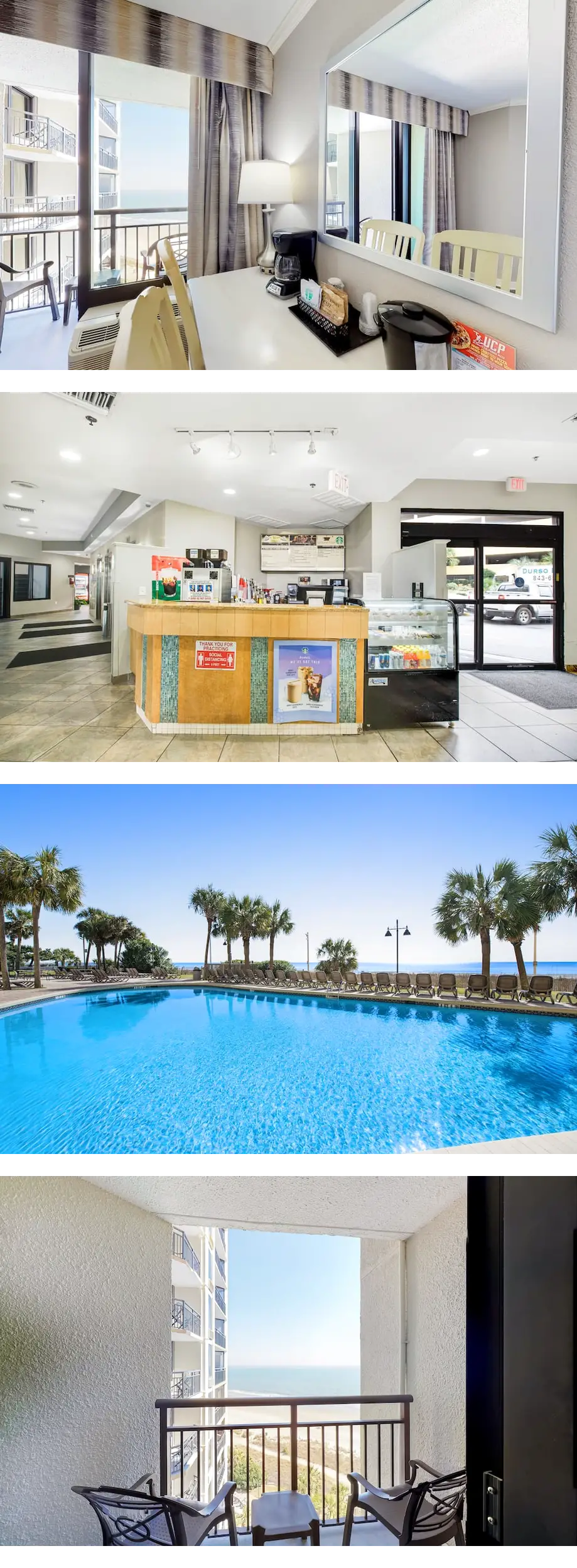 9th-floor ocean-view studio with pool, h...